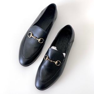 Gucci Jordaan leather loafer - Black - Siz…